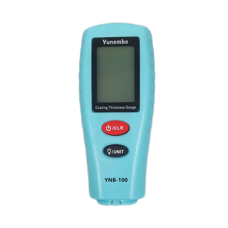 1 шт. Yunombo YNB-100 цифровой измеритель толщины краски автомобиля толщина тестер толщины покрытия толщиномер с подсветкой - Цвет: Blue without Battery