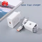 Зарядное устройство для HUAWEI P50 P40 Pro Nova 9 8, 66 Вт, супербыстрая зарядка, адаптер для путешествий, 6 А, кабель USB Type-C для Mate 40 30 P50 pro Honor 20 10