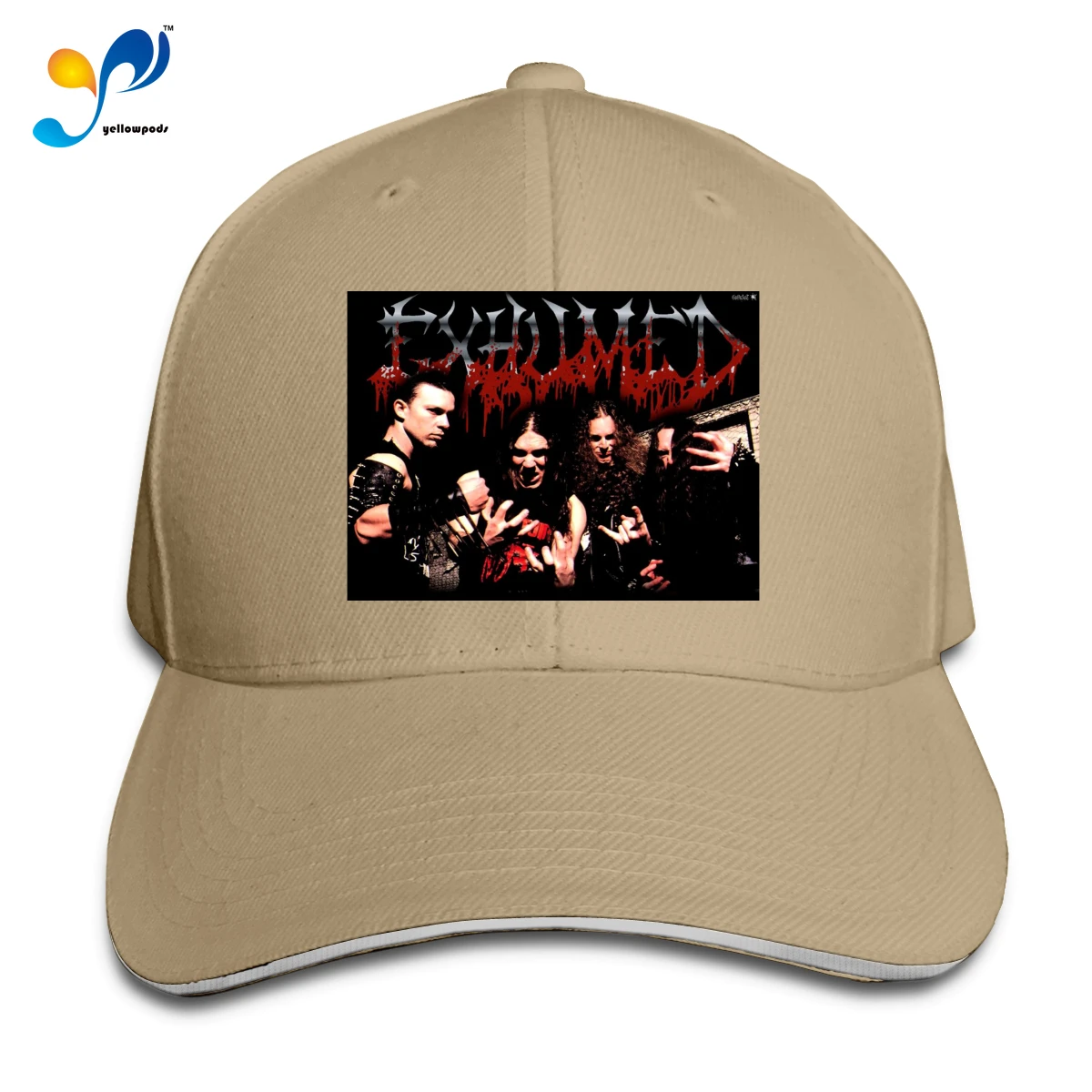 

Men's Baseball Cap Sun Hats Exhumed the metal band Quick Dry Breathable Men Hat Bone Trucker Cap