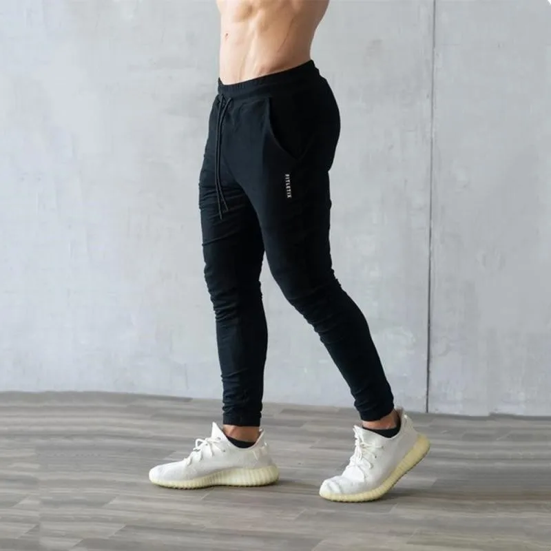 

Брюки мужские спортивные дышащие, модные тренировочные штаны для мышц, фитнеса, бега, облегающие, повседневные