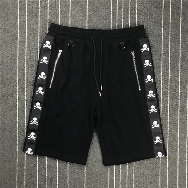 

New Novelty high Men Comfortable Skull Bone MMJ Mastermind Skateboard Street Cotton Casual Shorts Kanye Hip-hop Parkour #N162