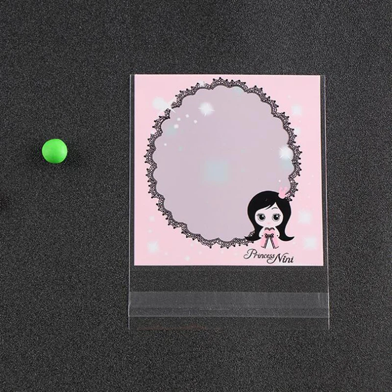 100 шт Кружева самоклеющиеся печенья конфеты упаковка подарочные пакеты целлофан