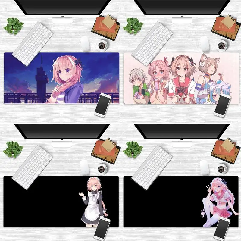 

Настольный Коврик для компьютерной мыши Astolfo с милыми кавайными девушками, большой коврик для мыши для офиса и работы, Нескользящая подушка ...