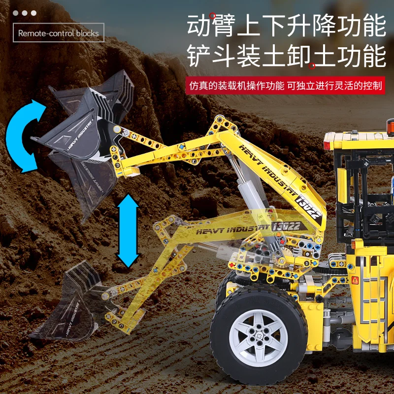 Technic series L350F модель колесного погрузчика набор строительных блоков кубики