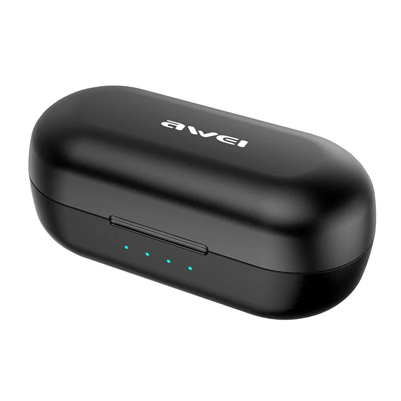 AWEI TWS 5 0 Bluetooth наушники настоящие беспроводные Беспроводная зарядка гарнитура с
