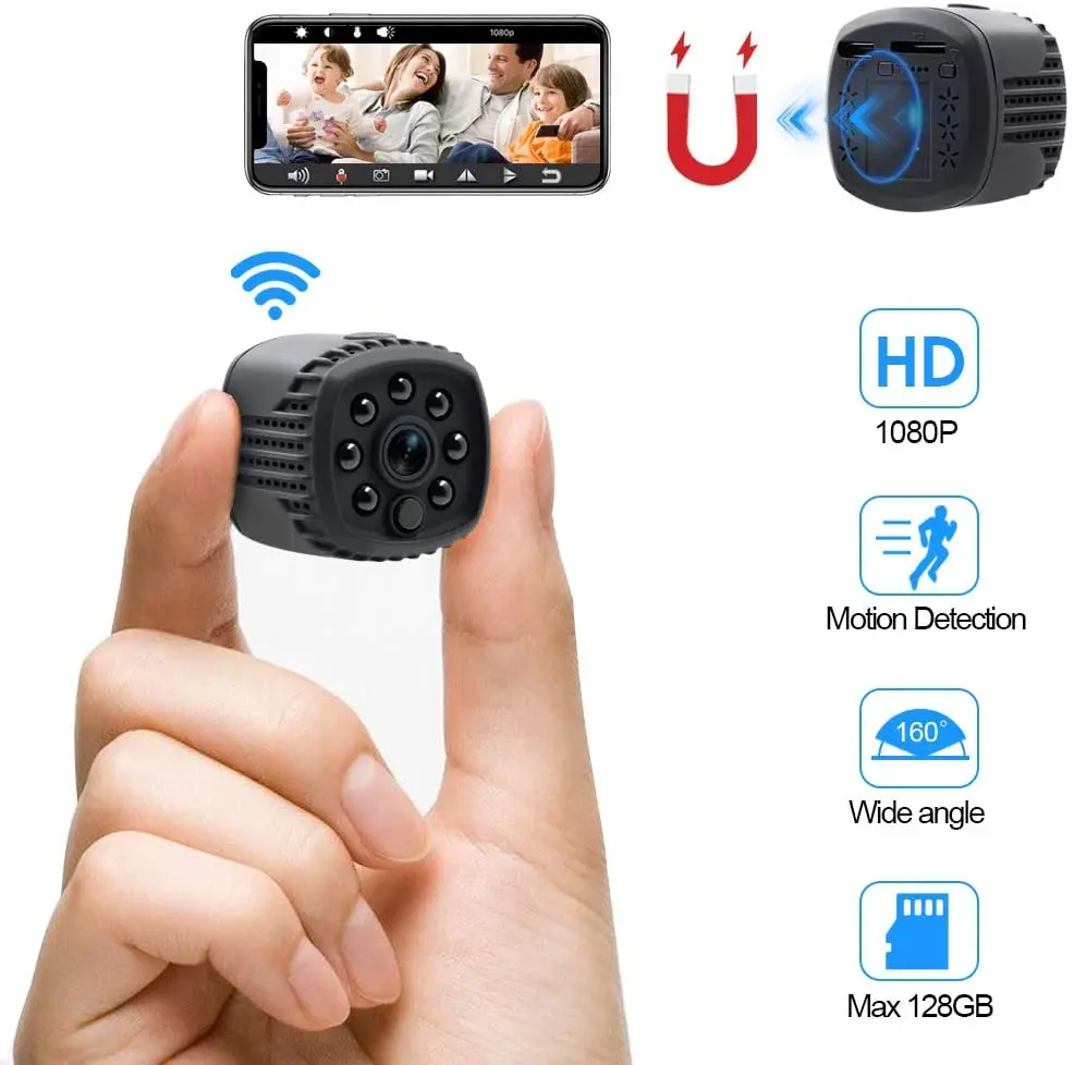 

Мини-камера LAMJAD с Wi-Fi, 1080P, Hd, с дистанционным управлением