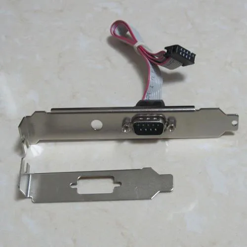 5 шт./лот низкопрофильный + нормальный серийный кронштейн DB9 RS232 9pin 9p Com порт хост