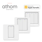 Смарт-переключатель ATHOM Homekit для ЕС, Wi-Fi, 123, голосовое управление
