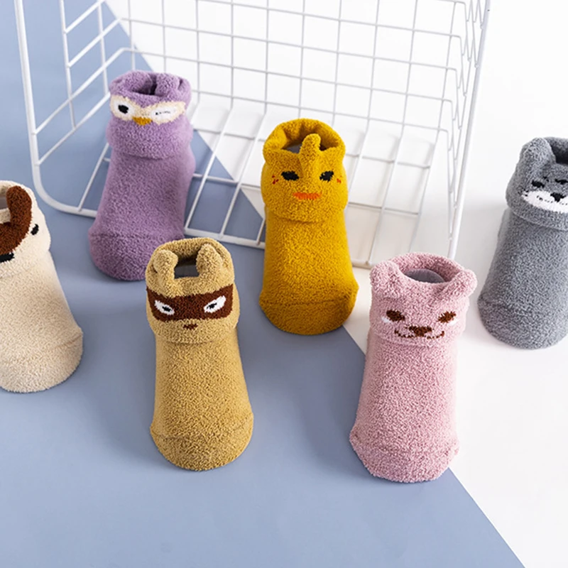 

Anti-slip Ankle Baby Socks With Rubber Grips Cotton Children Low-Cut Sock For Boy Girl Toddler Floor Socks Newborns Infant Socks