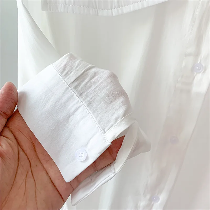 

HziriP 2021 OL New Women Summer Blouse Vintage Solid Long Sleeve Womens Tops And Blouses Women Shirts Blusas Roupa Feminina Top