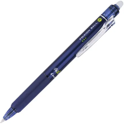 3 шт./лот пилот LFBK-23EF(F) 0,5/0,7 мм Выдвижной FRITION стираемый фриксион мяч стук кликер 3 цвета офисные и школьные принадлежности - Цвет: 0.5mm dark blue