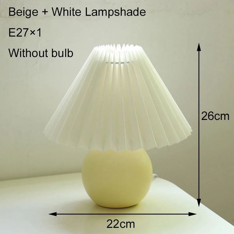 

Ceramic Table Lamps for Living Room Bedroom Beside Lamp Vintage Nordic Desk Lamp Nightstand Korean Ins Style DIY Night Lamp E27