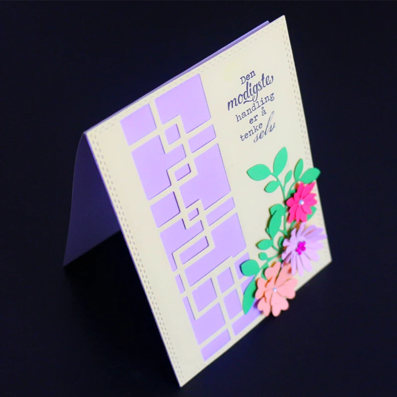 YINISE металлические режущие штампы для трафареты скрапбукинга фон DIY вырезанные