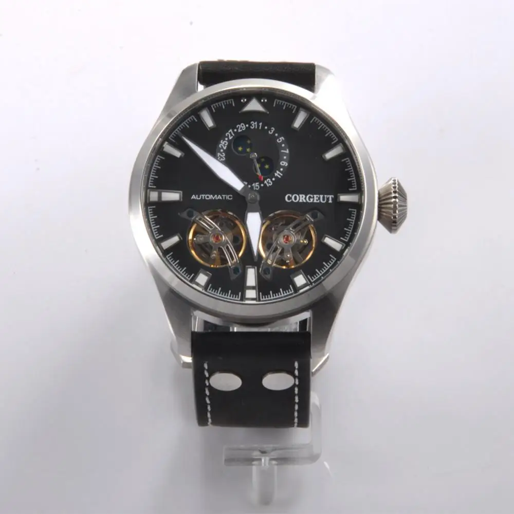 Мужские спортивные часы Corgeut 47 MMClock Топ бренд Роскошные автоматические