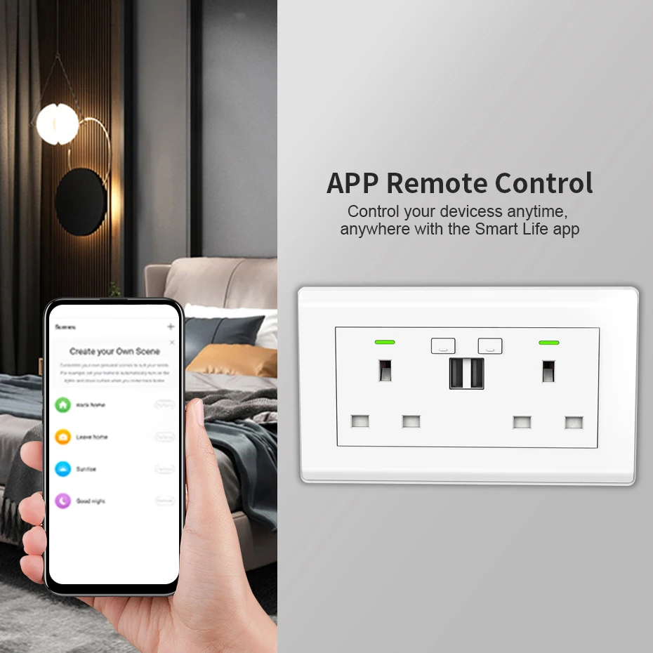 Сетевая розетка CBE с двумя USB-портами и поддержкой Wi-Fi | Электроника