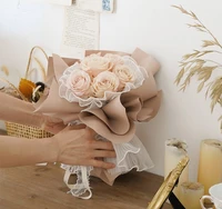 fashionable korean bouquet wrap flower yarn flower wrapping paper mesh material cake baking mesh yarn beautiful packaging