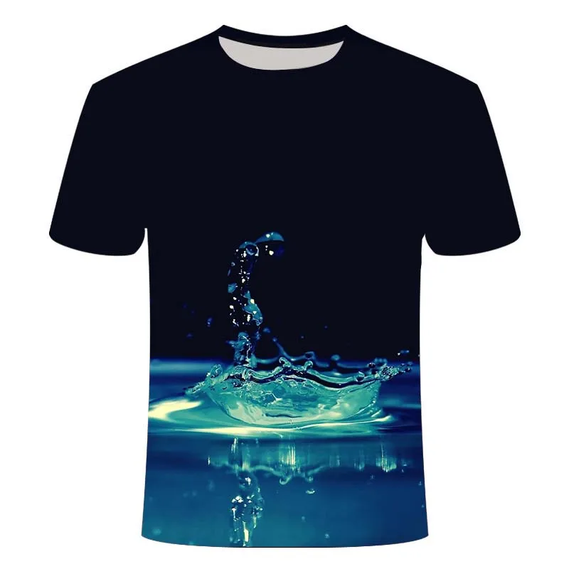 

2021 casual men's T-shirt 3D men's T-shirt Danshui drip 3D printing T-shirt casual street style 3DT shirt 2021 casual men's T-sh