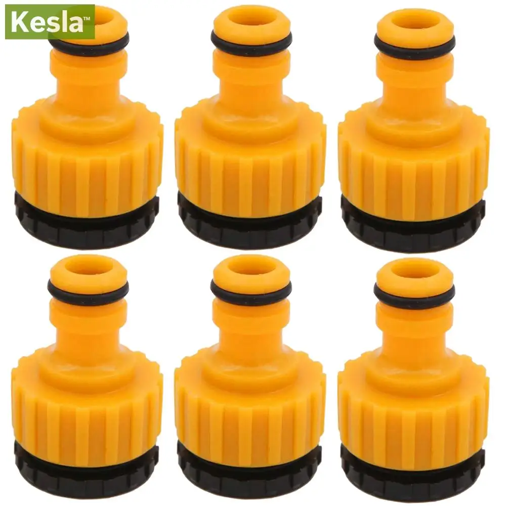 Адаптер для смесителя с резьбой 3/4 и 1/2 дюйма 6 шт. соединитель садового шланга