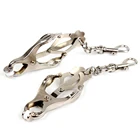 Зажимы для груди IKOKY, стальные, металлические, для взрослых, секс-игрушки для пар, стимулятор сосков, зажимы для сосков, SM, бондаж