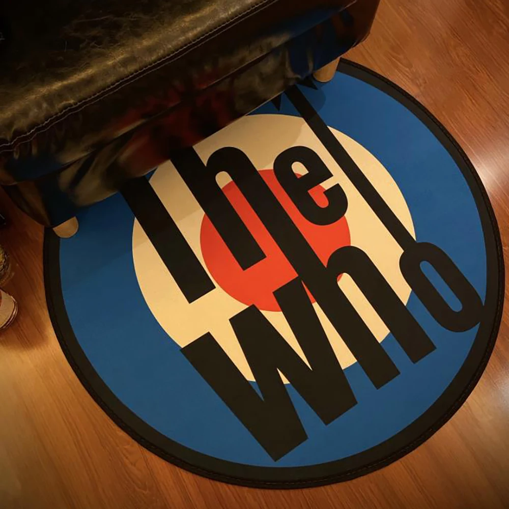 Круглый коврик для пола The Who крутой музыкальный фланелевый звукоизоляционный