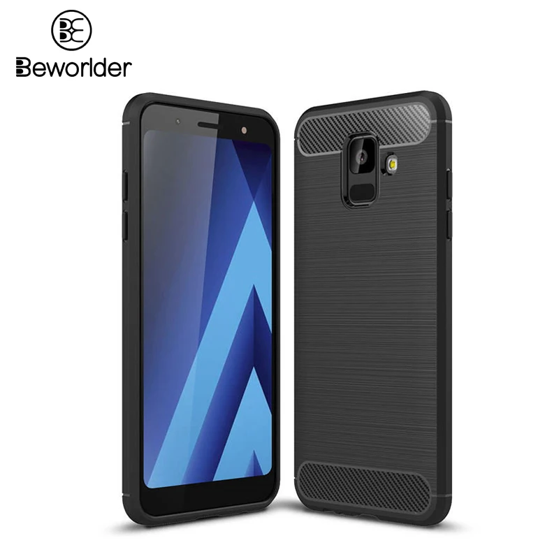 Чехол для Samsung Galaxy A6 Plus A7 2018 A8 силиконовый мягкий чехол из углеродного волокна TPU A530 A730 A750|Бамперы| |