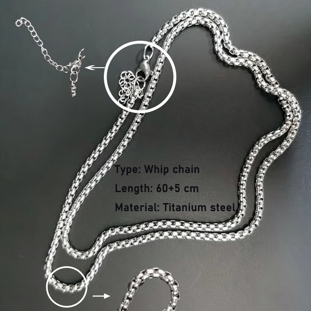 

Handmade pure tin Jewelry on the neck personality eagle pendant necklaces for women retro hip hop Men's chain necklace