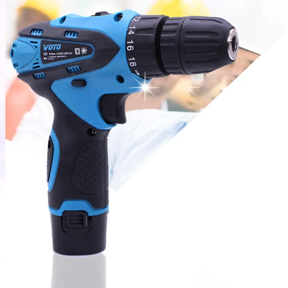 

12v Multifunctional Electric Hand Drill Household Cordless Screwdriver Drill Rechargeable Power Tools Screwdriver