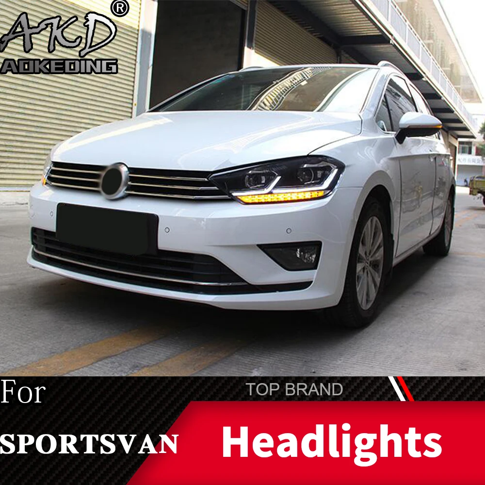 Головной фонарь для VW спортивный фургон Golf- фары Противотуманные фары Дневные ходовые огни DRL H7 светодиодный Биксеноновая лампа автомобильные аксессуары