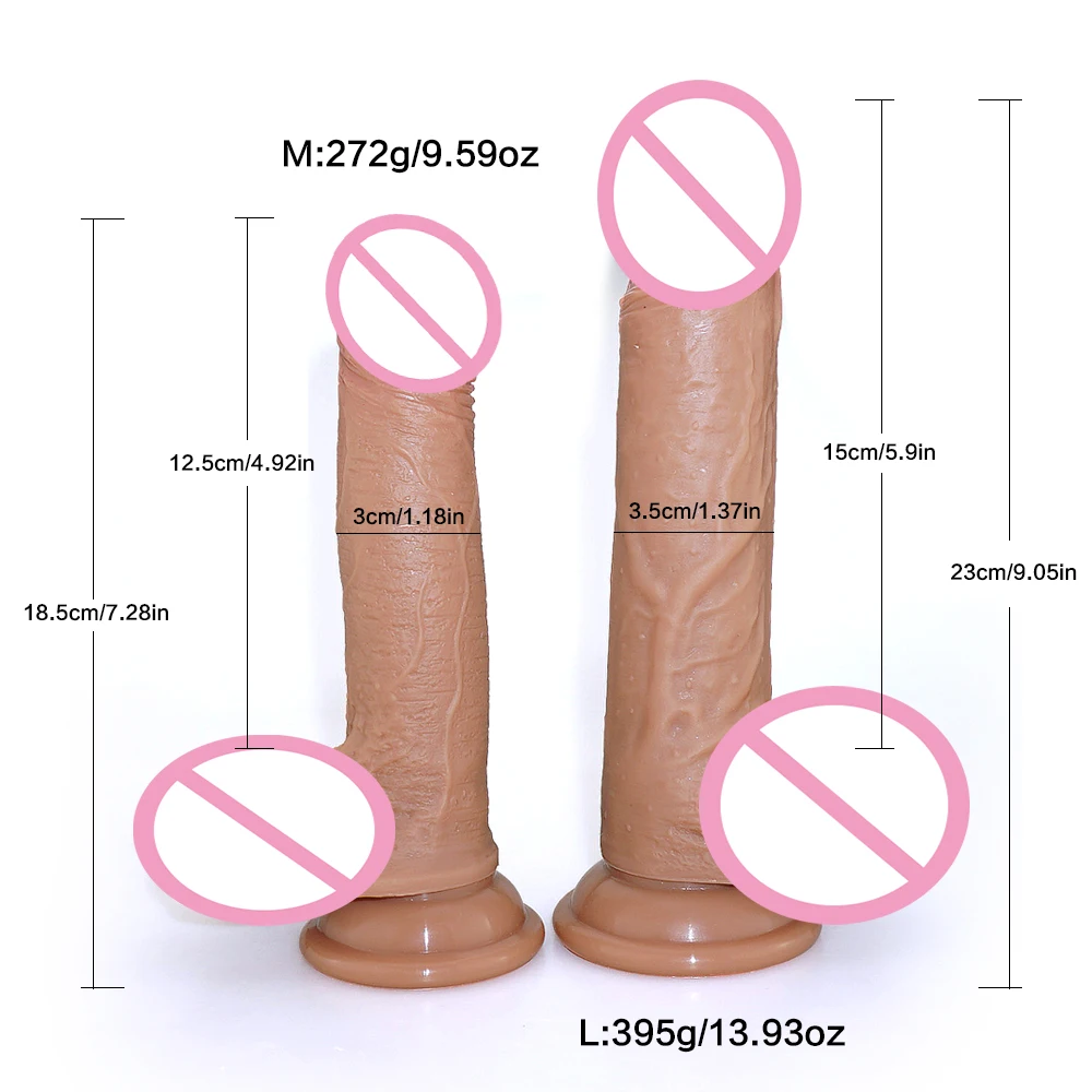 Фаллоимитатор интимные игрушки для женщин дюйма Реалистичный большой гибкий