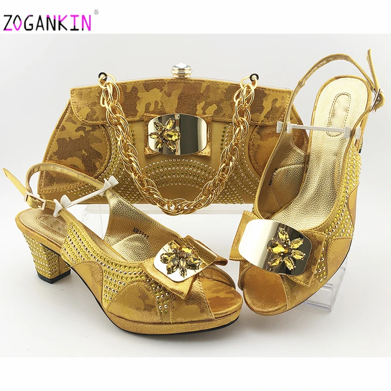 Удобные туфли на каблуке желтого цвета итальянская женская модель украшение для