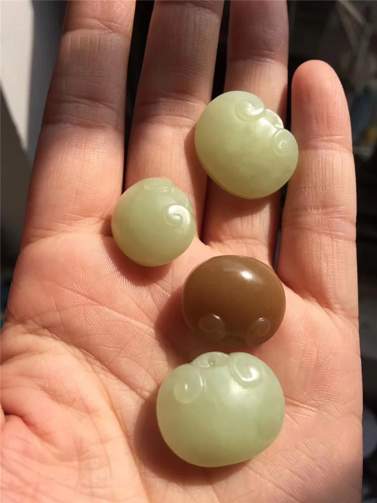 Бутик и тианью кулон нефрит дым фиолетовый белый замок для детей висячий Длинная