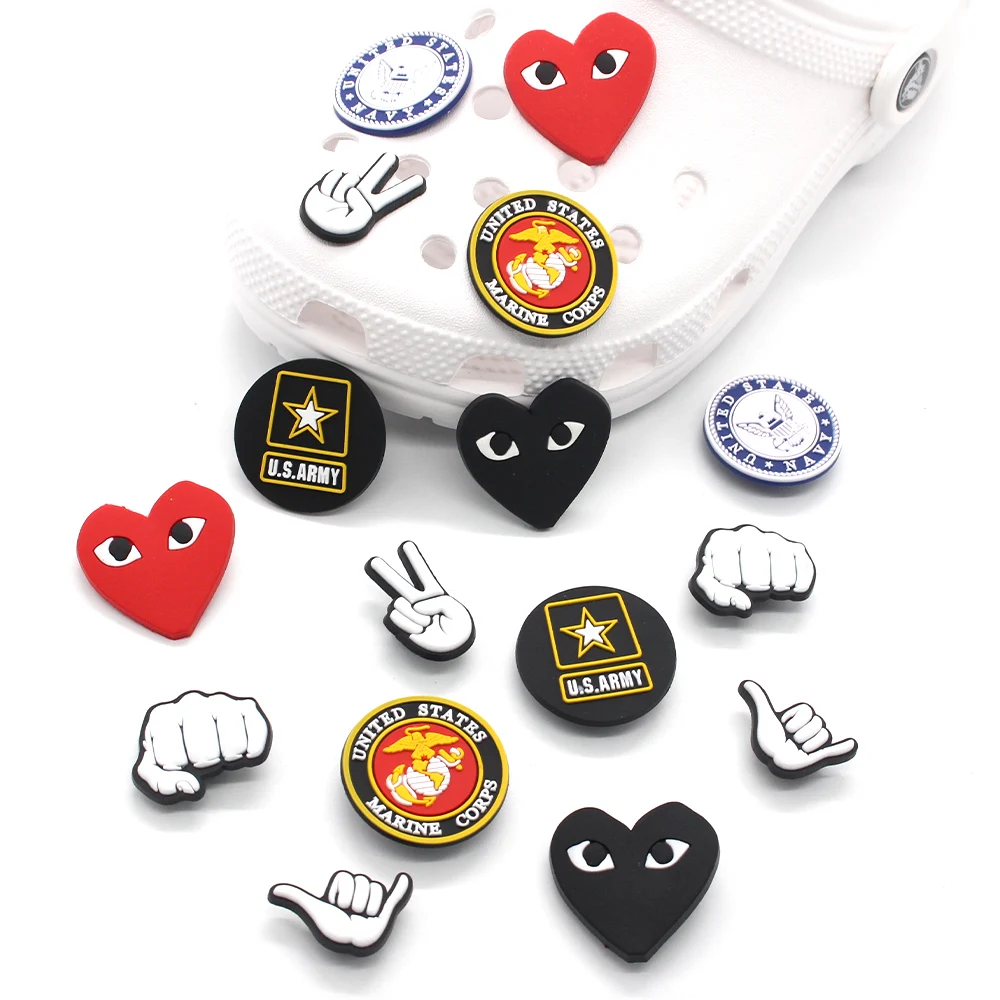 

1 шт. DIY JIBZ Croc крутой модный бренд логотип ПВХ обуви талисманы пряжки аксессуары сабо сандалии садовое украшение обуви детские подарки