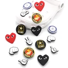 1 шт. DIY JIBZ Croc крутой модный бренд логотип ПВХ обуви талисманы пряжки аксессуары сабо сандалии садовое украшение обуви детские подарки