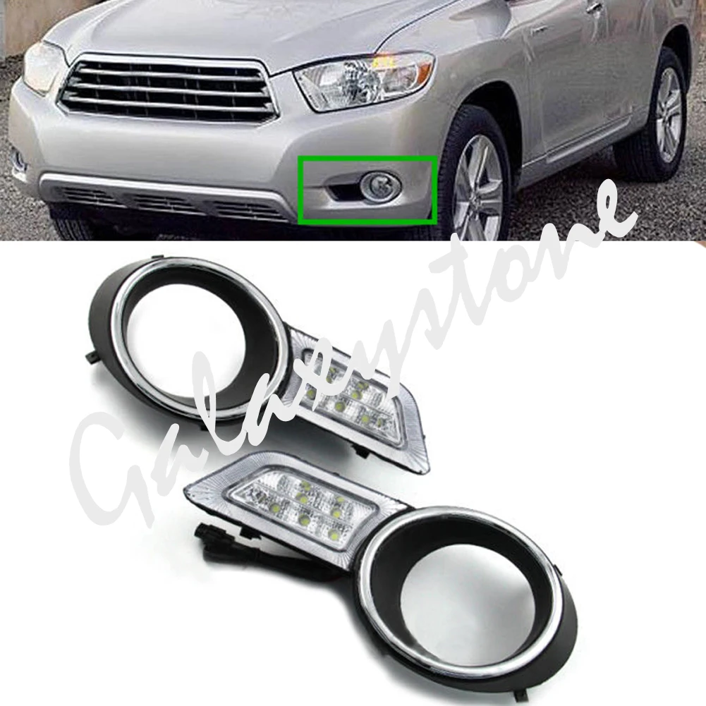 1 комплект 5SMD дневные ходовые огни светильник DRL для TOYOTA горlander 2008 2009 2010