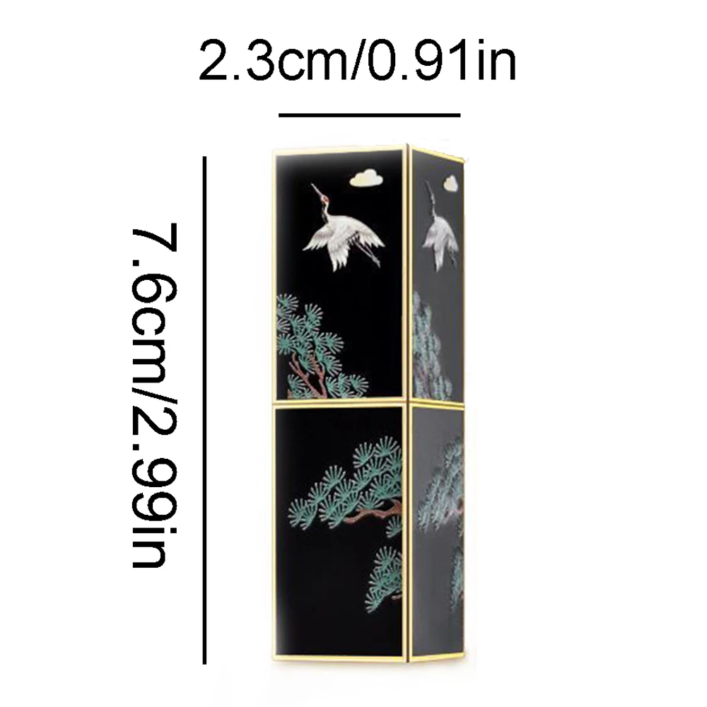 Китайский стиль 3D тиснение магнитная пряжка тюбик для бальзама губ квадратные