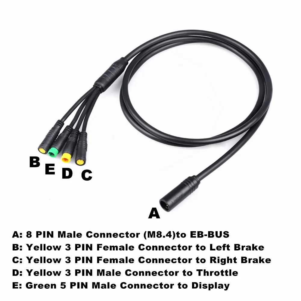 Водонепроницаемый кабель для Bafang Mid/Hub Motor EB-BUS BBS BBS01B BBS02B BBSHD | Спорт и развлечения