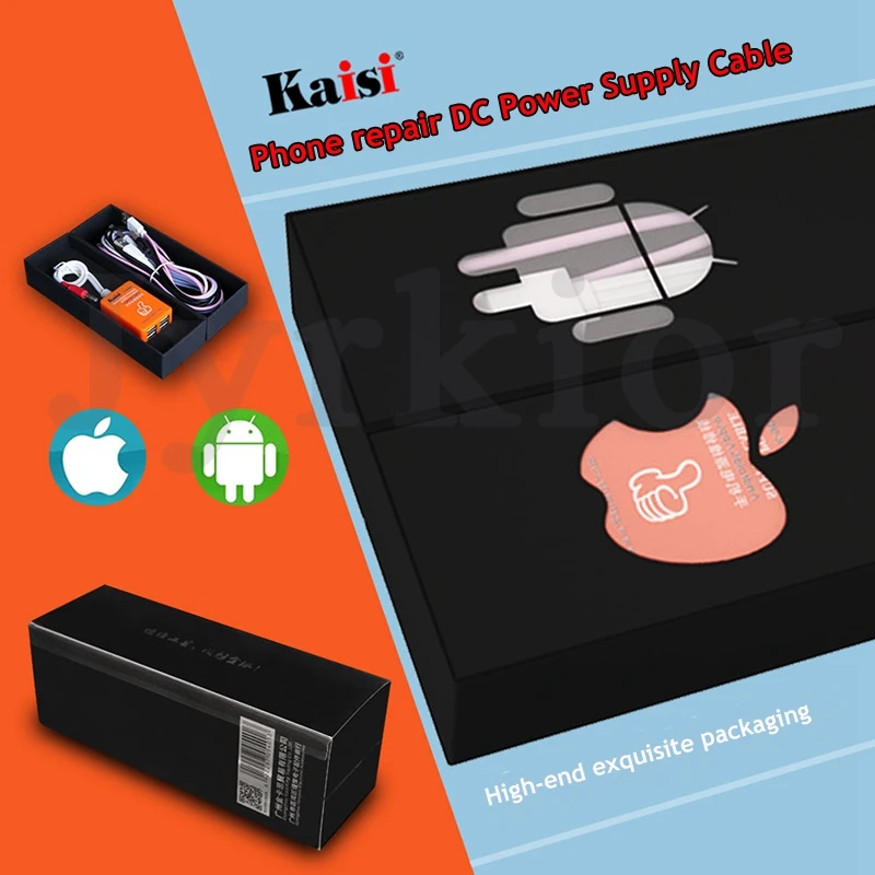 

Kaisi K-9088 For iPhone 6/8/XS/11/12 Pro Max Boot line Test line For Android Phone Service DC Power Supply Current Testing Cable