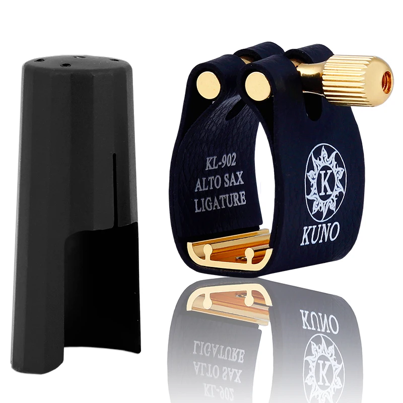KUNO ligature and cap Used by hard rubber mouthpiece soprano alto tenor baritone Bb clarinet Bb sax Eb saxophone