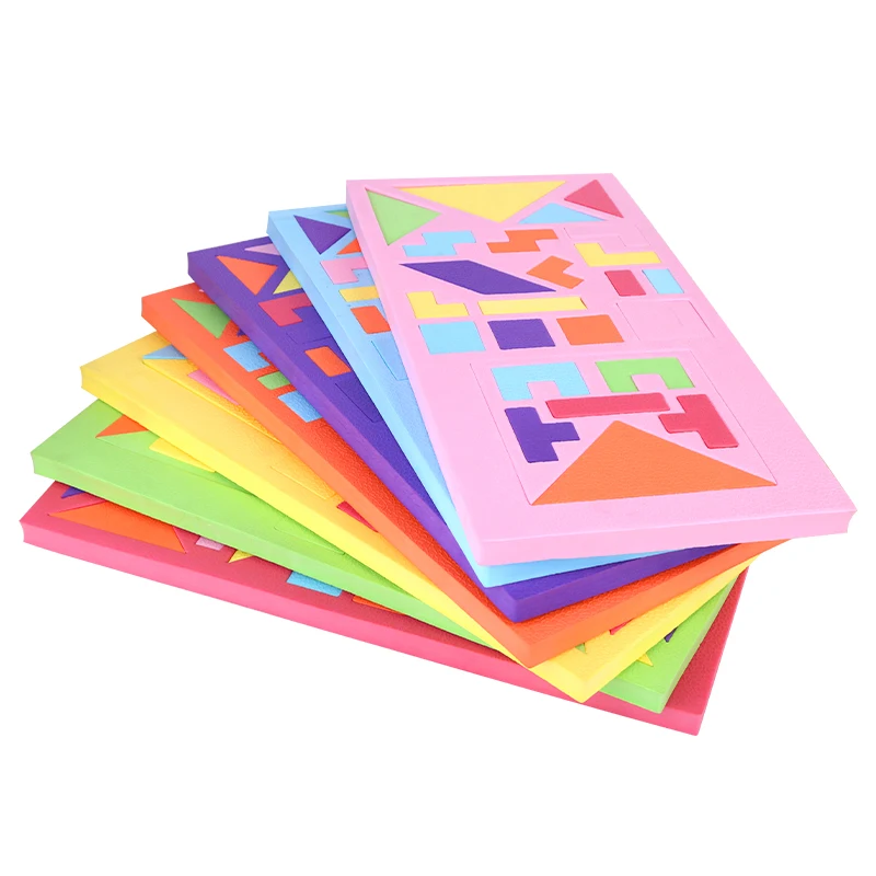 

Пазл в форме пузырька для детского сада маленький класс площадь стены EVA игрушки танграмма игра