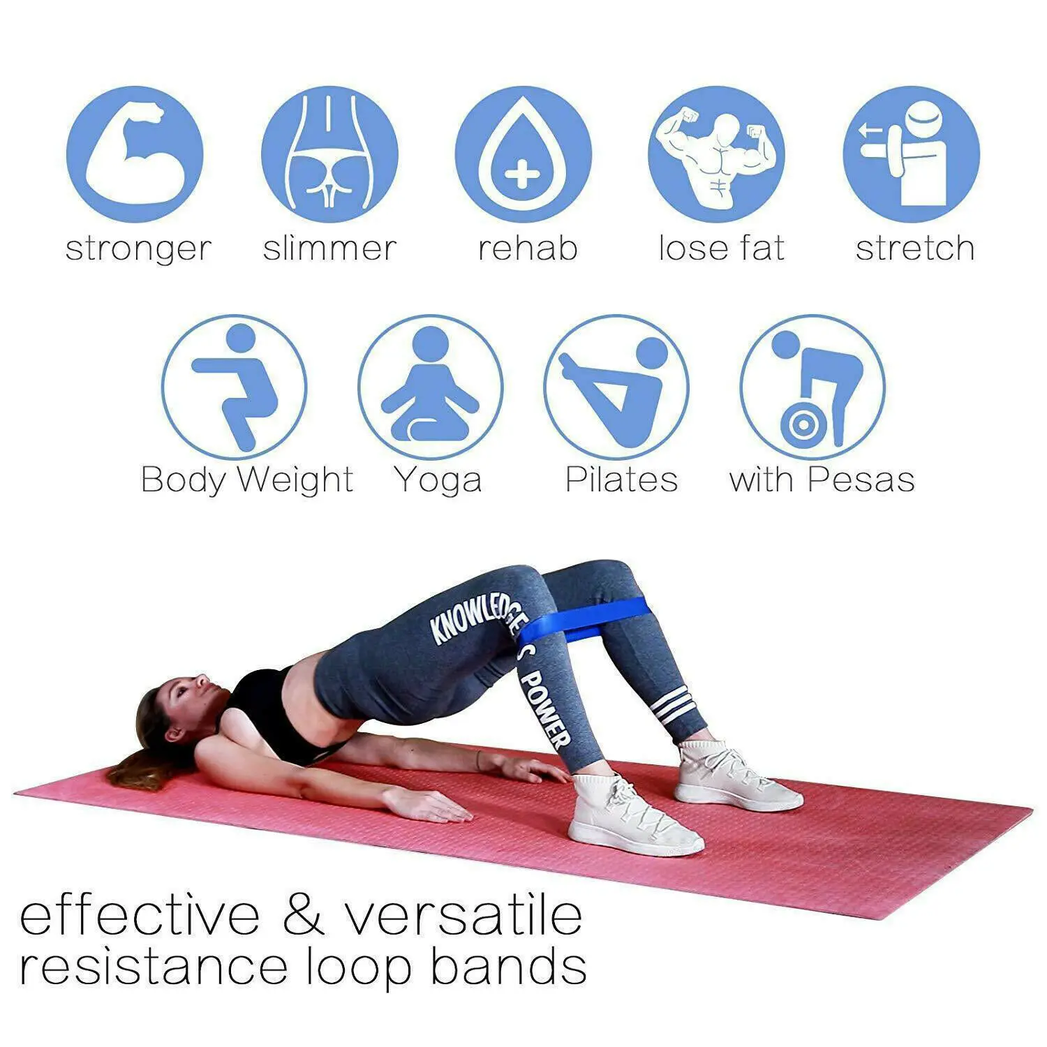 Комплект эспандеров эластичные резинки для фитнеса набор спортзала йоги