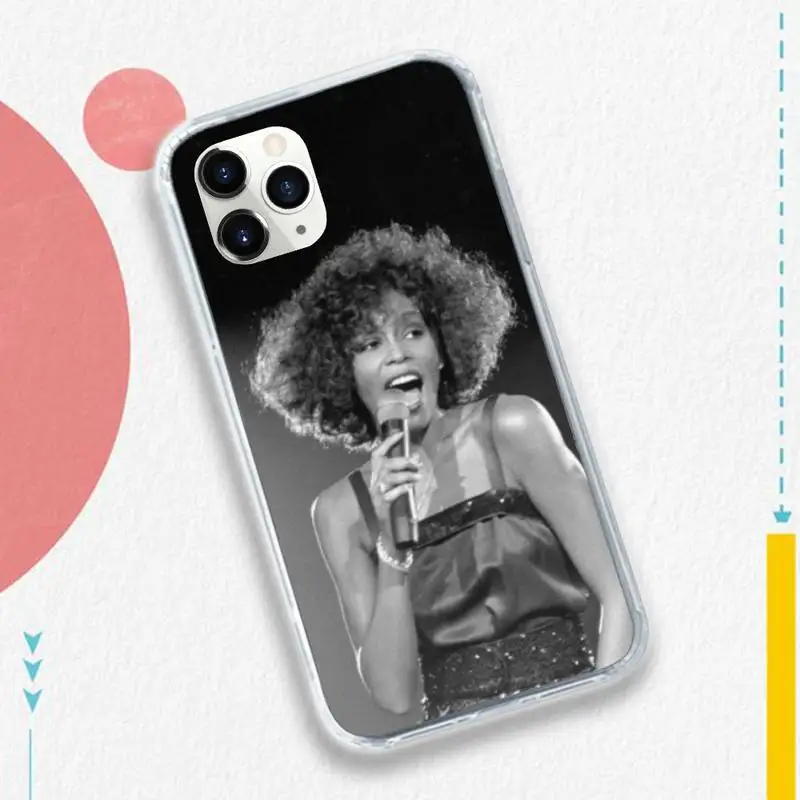 

Sexy Singer Whitney Houston luxury Phone Case funda for iPhone 11 12 pro XS MAX 8 7 6 6S Plus X 5S SE 2020 XR protective shell