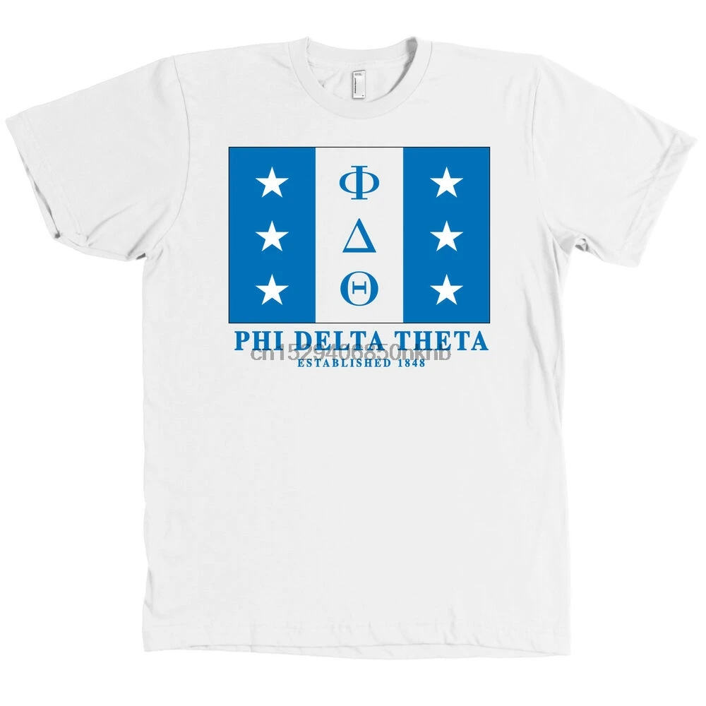 Phi Delta Theta флаг братства Bella + холщовая футболка Новинка |
