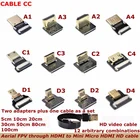 FPV Micro Mini HDMI-совместимый адаптер 90 градусов FPC ленточный плоский кабель 20 контактов, Csed для мультикоптера аэрофотосъемки