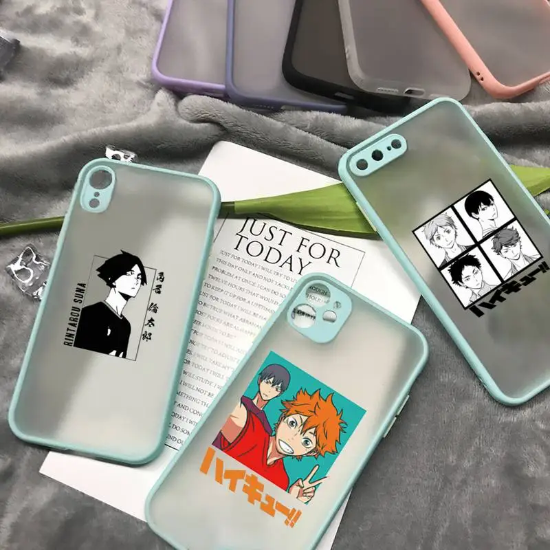 

Haikyuu Hinata attacks Phone Case matte transparent For iphone 7 8 11 12 plus mini x xs xr pro max cover