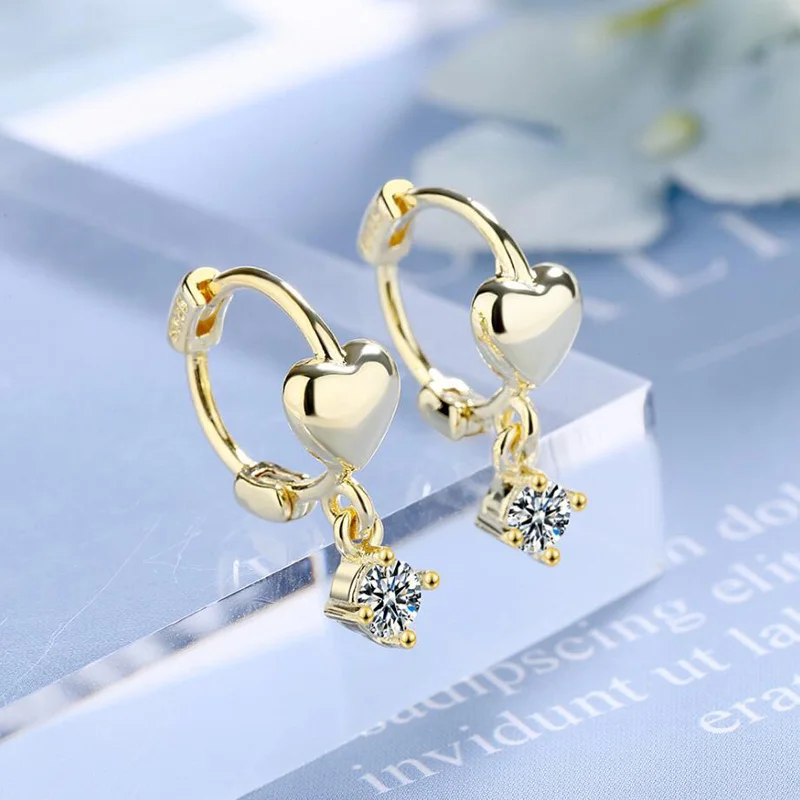 

Женские серьги из серебра 925 пробы, с фианитами
