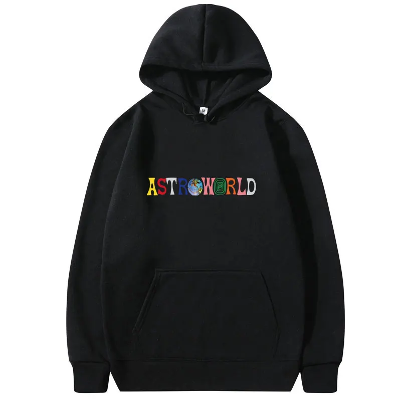 Женский пуловер с надписью TRAVIS SCOTT ASTROWORLD модная толстовка капюшоном уличная
