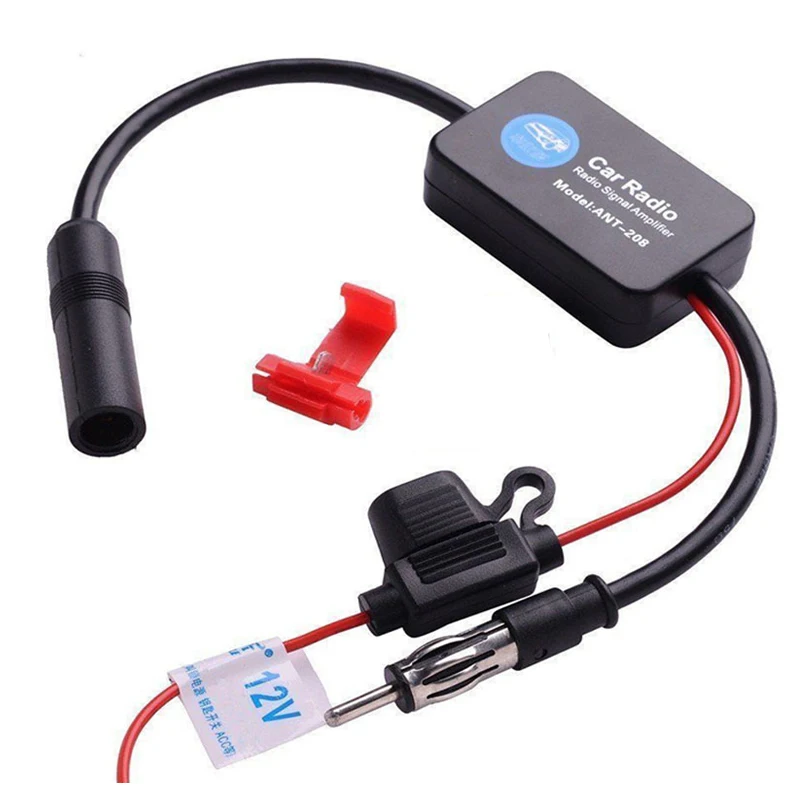 Автомобильный радиоприемник FM антенна усилитель сигнала радио приема для