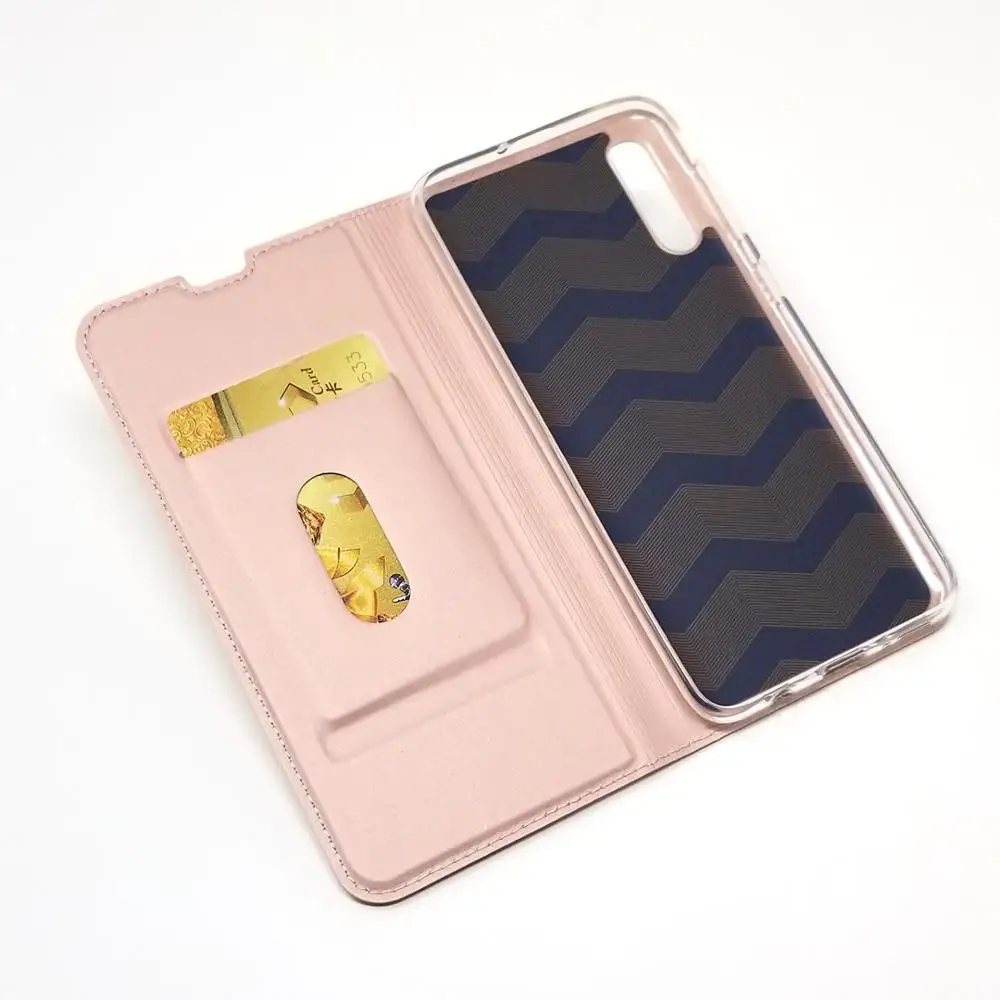 Простой чехол 2-го поколения для Samsung Galaxy A50 A70S A90 A6S A10 кожаный флип-чехол A5 A3 2017