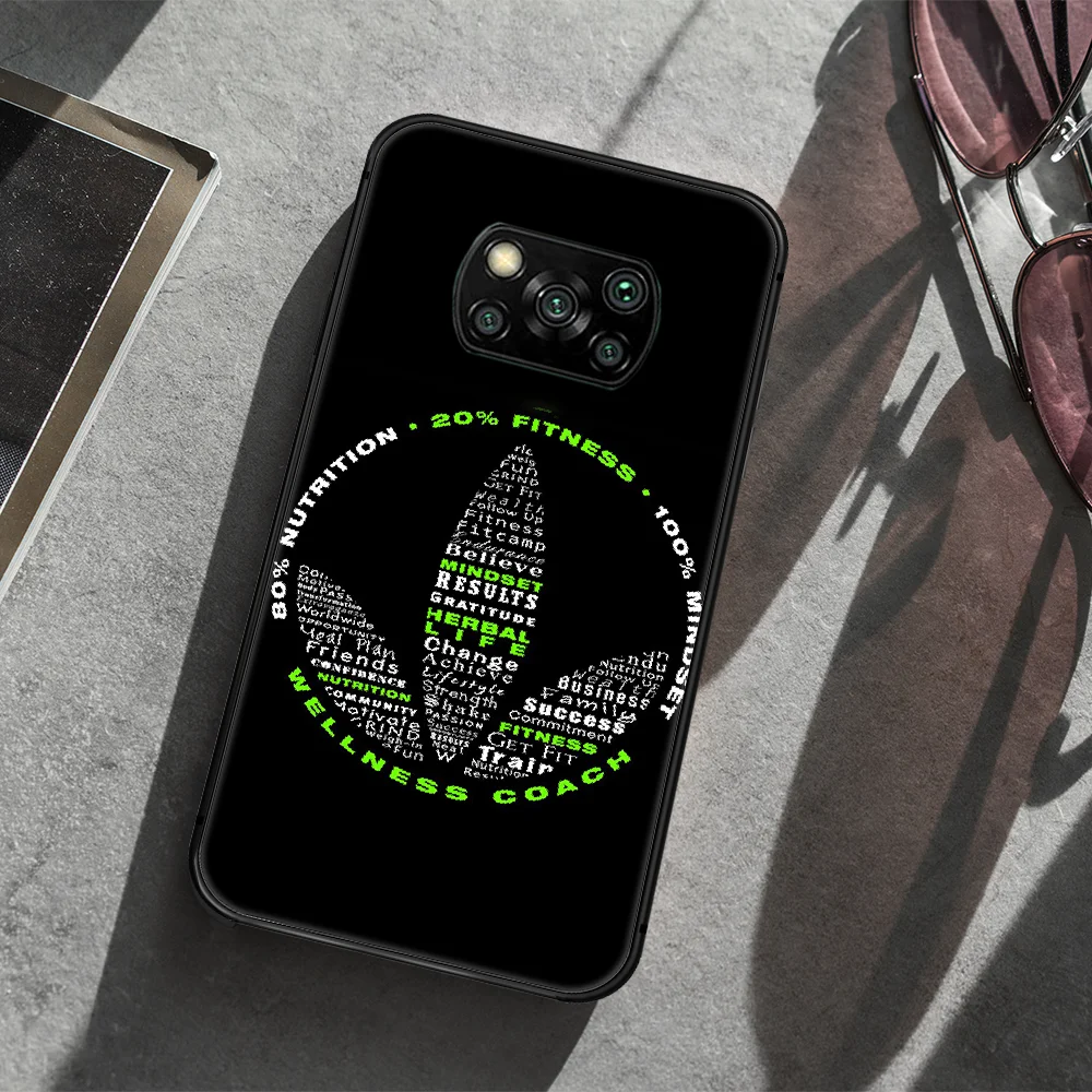 

Herbalife Phone case Cover Hull For Xiaomi Mi A2 A3 8 9 9T Note 10 Se Lite Pro black Cell Trend Hoesjes 3D Shell Luxury Coque