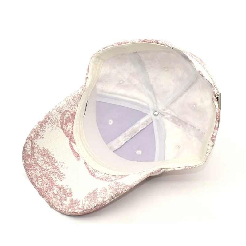 

2021Summer New Painted Baseball Cap Women and Men Print Cotton Snapback Hat Male Casual Sunscreen Hip Hop Caps